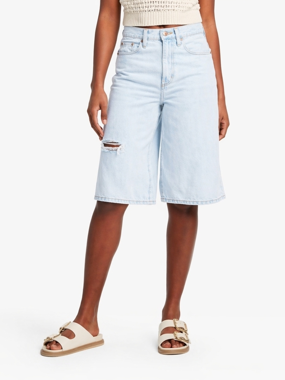 Women's Universal Thread Long Shorts High Rise Relaxed 14" IS Sz 6 NWT